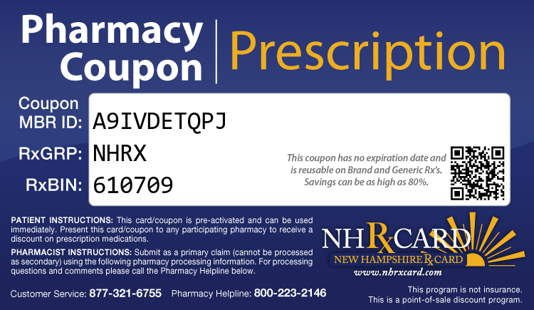 New Hampshire Rx Card - Free Prescription Drug Coupon Card